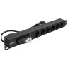 Блок розеток EXEGATE SERVERPRO PDU-19H610 AL-6S-EU2,5CU-1P EX280835RUS