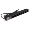 Блок розеток EXEGATE SERVERPRO PDU-19H805 Al-8S-EU3CU-SW-SPD1 EX299603RUS